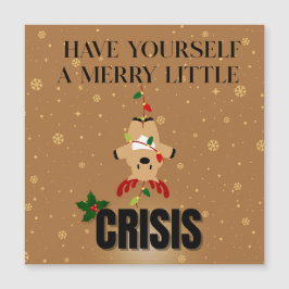 Kerstkaart met een grappige crisis