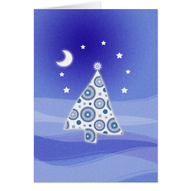 Kerstkaart met een Kerstboom (Voorkant)