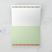 Kerstkaart met een schattige alpaca feestdagen kaart (Binnen)