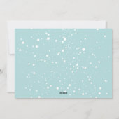 Kerstkaart met een sneeuwbal (Achterkant)