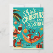 Kerstkaart met een vrolijk thema (Achterkant)