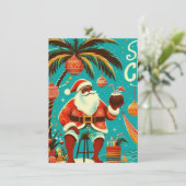 Kerstkaart met een vrolijk thema (Staand voorkant)