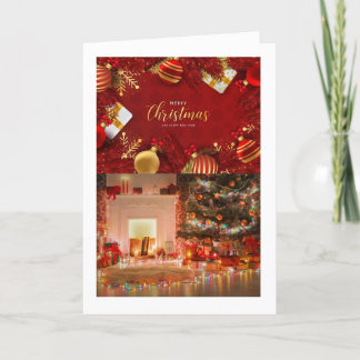 Kerstkaart met een warme, doordachte boodschap feestdagen kaart