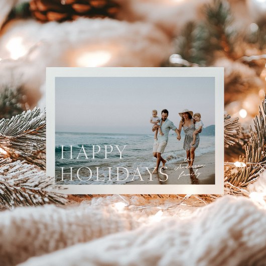 Kerstkaart met eenvoudige foto