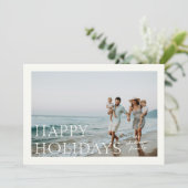 Kerstkaart met eenvoudige foto (Staand voorkant)