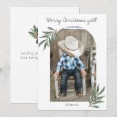 Kerstkaart met effen ontwerp (Voorkant / Achterkant)