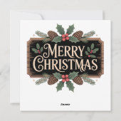Kerstkaart met Egel (Achterkant)