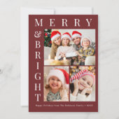 Kerstkaart met eigen foto, vrolijk kerstfeest (Voorkant)