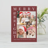 Kerstkaart met eigen foto, vrolijk kerstfeest (Staand voorkant)