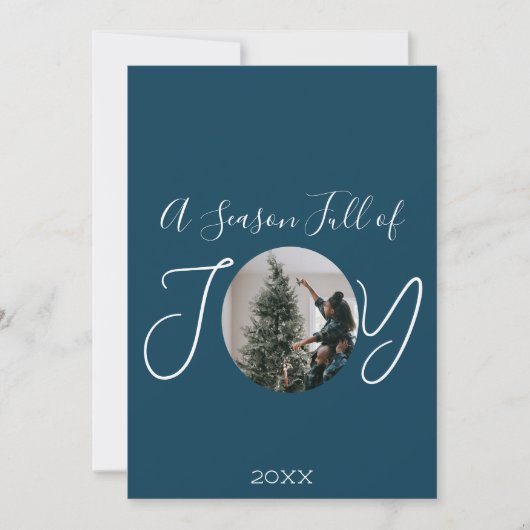 Kerstkaart met eigen kerstgroet (Voorkant)