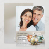 Kerstkaart met elegantie foto (Voorkant / Achterkant)