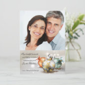 Kerstkaart met elegantie foto (Staand voorkant)