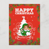 Kerstkaart met elf feestdagenkaart (Voorkant)