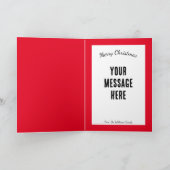 Kerstkaart met elfen-retroconceptkunst feestdagen kaart (Binnen)