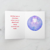 KERSTKAART MET ENGEL GELUKKIGE FEestDAGEN Kaart (Binnen)