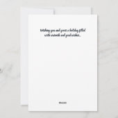 Kerstkaart met engelachtig koor (Achterkant)
