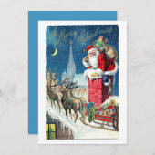 kerstkaart met envelop (Voorkant / Achterkant)