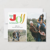 Kerstkaart met Familie Foto (Voorkant)