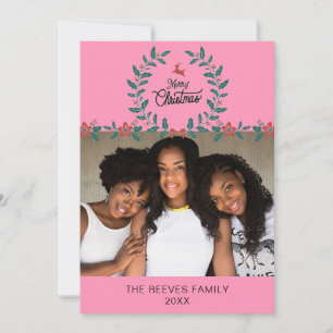 Kerstkaart met familiefoto