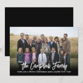 Kerstkaart met familiefoto (Voorkant / Achterkant)