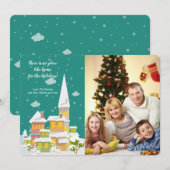 Kerstkaart met familiefoto (Voorkant / Achterkant)