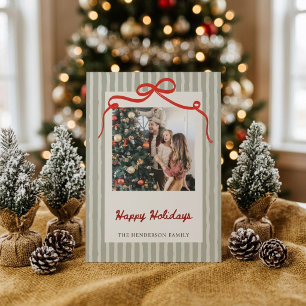 Kerstkaart met familiefoto