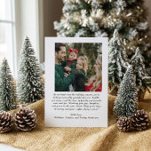 Kerstkaart met familiefoto