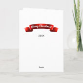 kerstKaart met familiefoto Aangepaste groet Kaart (Achterkant)