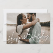 Kerstkaart met familiefoto Allerleukste Kerst Foto (Voorkant)