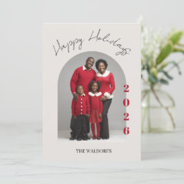 Kerstkaart met familiefoto | Prettige Feestdagen