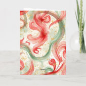 Kerstkaart met familiefoto voor feestdagen (Achterkant)