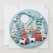 Kerstkaart met feestelijke decoratie (Voorkant)