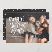 Kerstkaart met feestelijke foto (Voorkant / Achterkant)