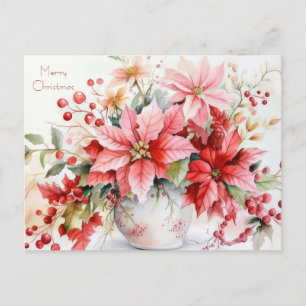 Kerstkaart met feestelijke groet briefkaart