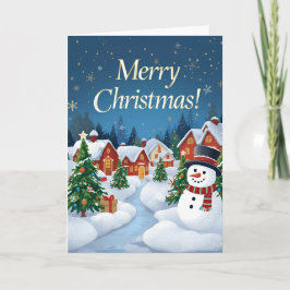 Kerstkaart met feestelijke kerstgroet kaart