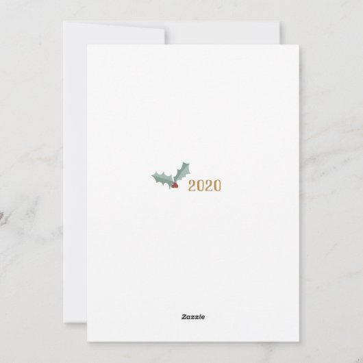 Kerstkaart met Feliz Navidad (Achterkant)