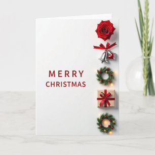 Kerstkaart met Festieve Bel Kaart