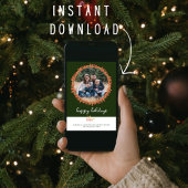 Kerstkaart met fijne feestdagen voor het hele gezi