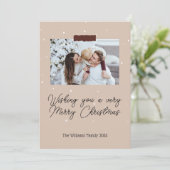 Kerstkaart met fijne kerstdagen  kaart (Staand voorkant)