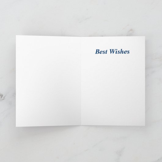 KerstKaart met Fir Trees en Moon Feestdagen Kaart (Binnen)