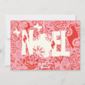 kerstkaart met Floral Noel (Achterkant)