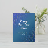 Kerstkaart met folie feestdagen briefkaart (Staand Voorkant)