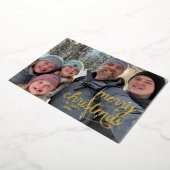 Kerstkaart met folie feestdagenkaart (Gedraaid)