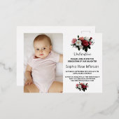 Kerstkaart met folie folie feestdagen briefkaart (Voorkant / Achterkant)