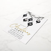 Kerstkaart met folie folie feestdagenkaart (Gedraaid)