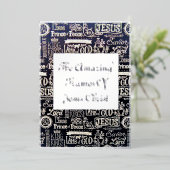 Kerstkaart met folie folie feestdagenkaart (Staand Voorkant)