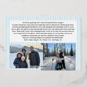 Kerstkaart met folie folie feestdagenkaart (Achterkant)