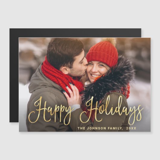 Kerstkaart met foto (Voorkant / Achterkant)