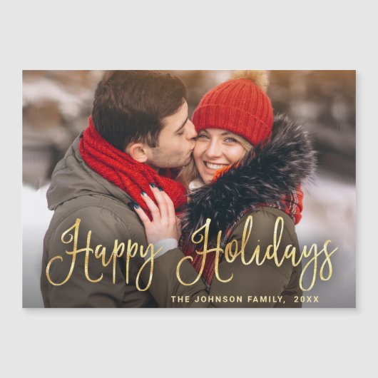 Kerstkaart met foto (Voorkant)