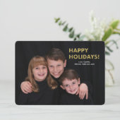 Kerstkaart met foto (Staand voorkant)